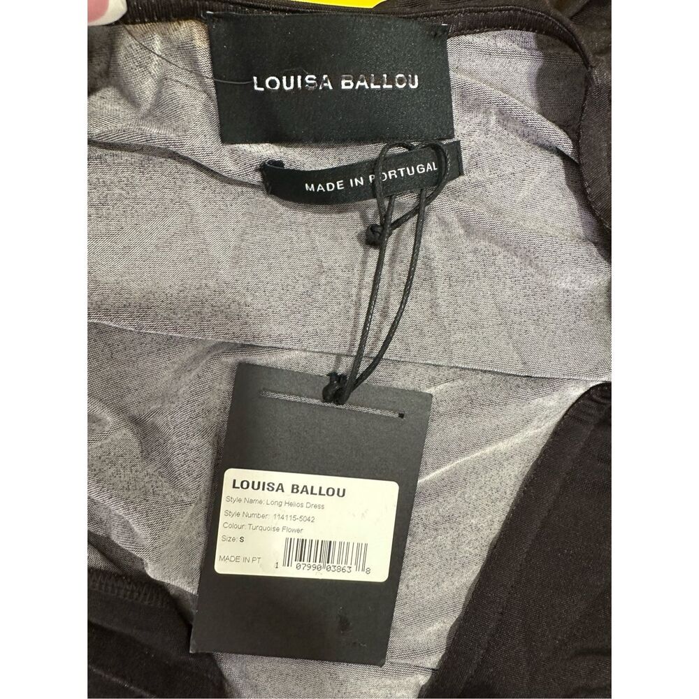 NWT Louisa Ballou Long Helios V-Neck Sheer Maxi Dress Sz Small $790 - Picture 11 of 11